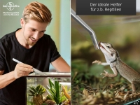 Futterpinzette Pinzette gebogen 45cm rostfrei Edelstahl