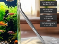 Pflanzpinzette 30 cm Pinzette gebogen ROSTFREI