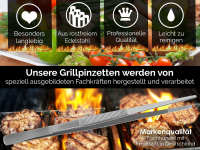 Grillpinzette Wendepinzette Kchenpinzette Kochpinzette gerade 30 cm