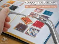 Pinzette gebogen 15 cm