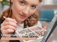 Pinzette gebogen mit Zahnung & F�hrung Edelstahl 13 cm