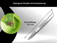 Pinzette aus Rostfreiem Edelstahl 10,2 cm