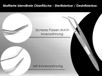 Pinzette aus Rostfreiem Edelstahl 10,2 cm