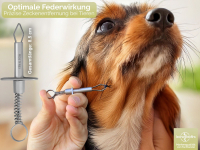 Zeckenpinzette Pinzette Rostfrei mit Feder Zeckenzange