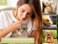 Zeckenpinzette Pinzette Rostfrei mit Feder Zeckenzange