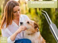 Zecken Zeckenpinzette Pinzette Zeckenzange spitz gebogen