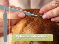 Zecken Zeckenpinzette Pinzette Zeckenzange spitz gebogen