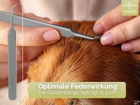 Zecken Zeckenpinzette Pinzette Zeckenzange spitz gebogen