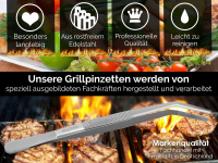 Kchenpinzette Grillpinzette Kochpinzette gebogen 20 cm