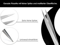 Feine Fupflege Pinzette Rostfrei Spitz 9,5 cm Rostfrei