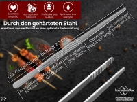 K�chenpinzette Grillpinzette Kochpinzette gerade 20 cm
