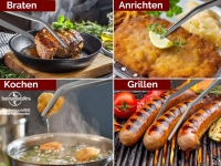 35 cm K�chenpinzette Grillpinzette Kochpinzette gebogen