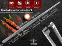 Kochpinzette Bratpinzette Fleischpinzette 30 cm mit Spezialzahnu
