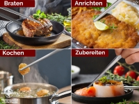 Kochpinzette Bratpinzette Fleischpinzette 30 cm mit Spezialzahnu