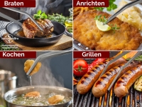 45 cm Grillpinzette Kochpinzette K�chenpinzette gebogen