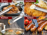 Original Grillzange aus Edelstahl 50 cm Professionelle Ausf�hrun