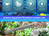 Aquarium Terrarium Pinzette Gebogen Futterpinzette Pflanzenpinzette 16,0 cm