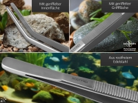 Futterpinzette Aquarium Terrarium Pinzette Gebogen Pflanzenpinzette 14,0 cm