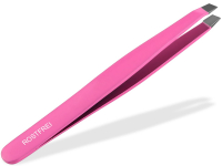 Kosmetik Zupfpinzette Augenbrauen Pinzette Haarpinzette Pink 10 cm - 2 mm