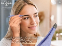 Profi Zupfpinzette Lila Pinzette 9,5 cm - 3 mm Haarzupfpinzette Edelstahl