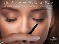 Abgewinkelte Haarzupfpinzette Zupfpinzette Schr�g schwarz 10,5 cm
