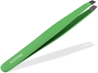 Pinzette Zupfpinzette Haarzupfpinzette Schräg Grün 10 cm
