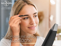 Zupfpinzette Zupf-Pinzette schwarz Schrg 10 cm - 2 mm Edelstahl Rostfrei