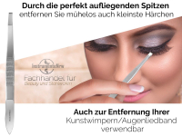 Feine Zupfpinzette Gerade Haar-Pinzette Augenbrauen Rostfreies Edelstahl 8cm