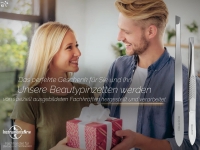 2-Teiliges Haarzupf-Pinzetten Set Zupfpinzette Augenbrauen Schr�g Gerade Rostfrei