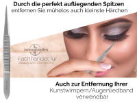 3-Teiliges Augenbrauen-Zupfpinzetten Set Schräg - Spitz - Gerade 8 cm
