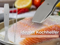 Gr�tenpinzette K�chenpinzette 14,5 cm Rostfreier Edelstahl