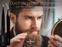 Haarzupfpinzette Augenbrauen Haarzupfer Zupfpinzette Pinzetten Set 2 St�ck
