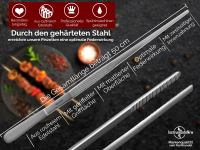 Kchenpinzette Grillpinzette Kochpinzette Pinzette Edelstahl Gerade  50,0 cm
