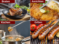 Kchenpinzette Grillpinzette Kochpinzette Pinzette Edelstahl Gerade  50,0 cm