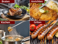 K�chenpinzette Grillpinzette Kochpinzette Pinzette Edelstahl Gerade  50,0 cm