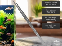 Futterpinzette Pflanzenpinzette Aquarium Pinzette Gerade 50,0 cm