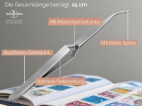 Kreuzpinzette Feinmechaniker Feine Gebogene Pinzette L�tpinzette 15 cm Spitzpinzette Ohne Innenzahnung