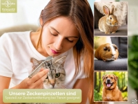 Spitze Zeckenzange mit Lupe Zecken-Pinzette