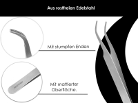 2-Teiliges Set Zeckenpinzetten Zeckenhaken Zeckenzange Splitterpinzette