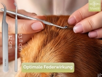 Zeckenpinzetten Set Pinzette + Zeckenhaken
