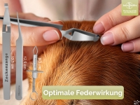 Zeckenzange Zeckenpinzette im 3er Set