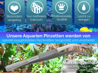 Aquarium Pinzette Gebogen Futterpinzette Pflanzenpinzette 12,5 cm