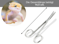 Pflanzenschere Aquarium Schere Gebogen Rostfrei Edelstahl 14,5 cm