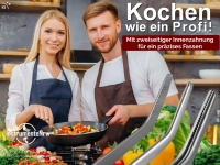 K�chenpinzette Grillpinzette Kochpinzette gebogen 9 cm