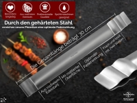 Grillzange Grillpinzette Grill-Pinzette gerade Edelstahl 30 cm Extrem Griffig