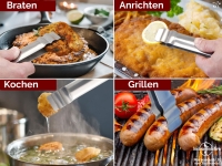 Grillzange Grillpinzette Grill-Pinzette gerade Edelstahl 30 cm Extrem Griffig