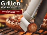 Grillzange Grillpinzette Grill-Pinzette gerade Edelstahl 25 cm Extrem Griffig