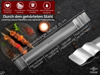 Grillzange Grillpinzette Grill-Pinzette gerade Edelstahl 25 cm Extrem Griffig