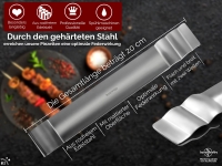 Grillzange Grillpinzette Gerade Grill-Pinzette Edelstahl 20 cm Extrem Griffig