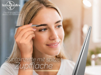 Zupfpinzette Augenbrauenpinzette Spitzpinzette 13 cm aus Edelstahl zum zupfen von Augenbrauen Haaren und eingewachsenen Barthaaren